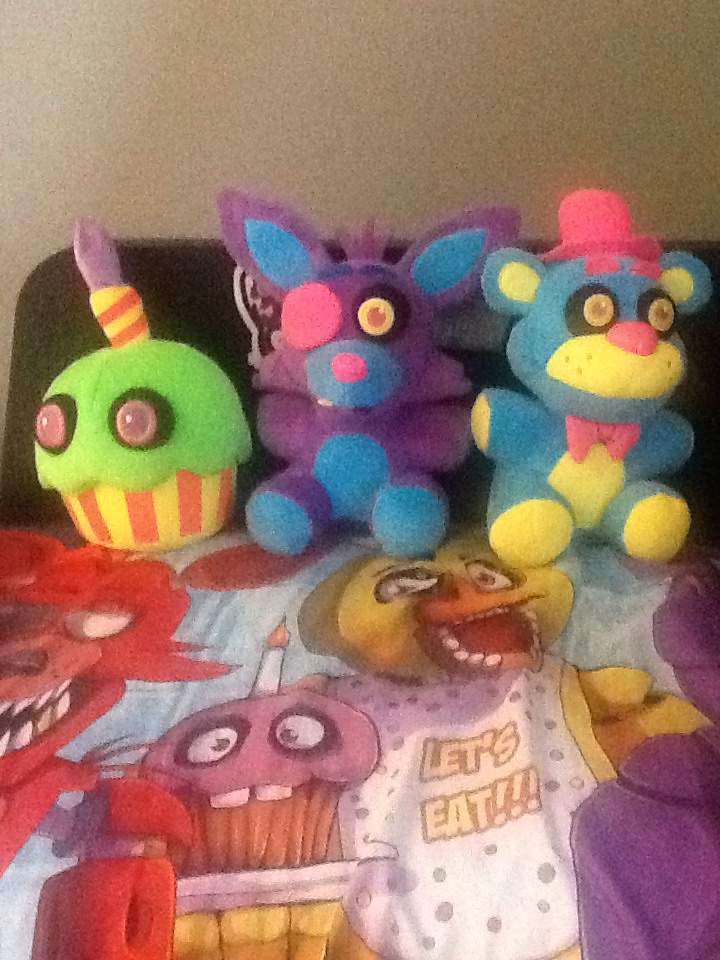 five nights at freddy's plushies blacklight