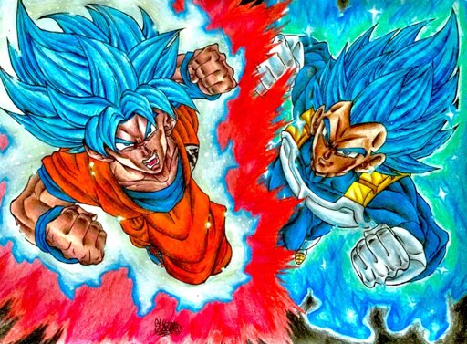 ⚡️goku Ssb Kaioken Y Vegeta Beyond Blue⚡️ 