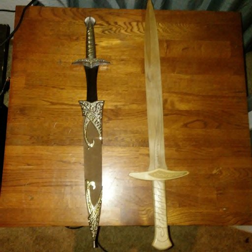 Sting sword and wooden Sting. | The Hobbit Amino