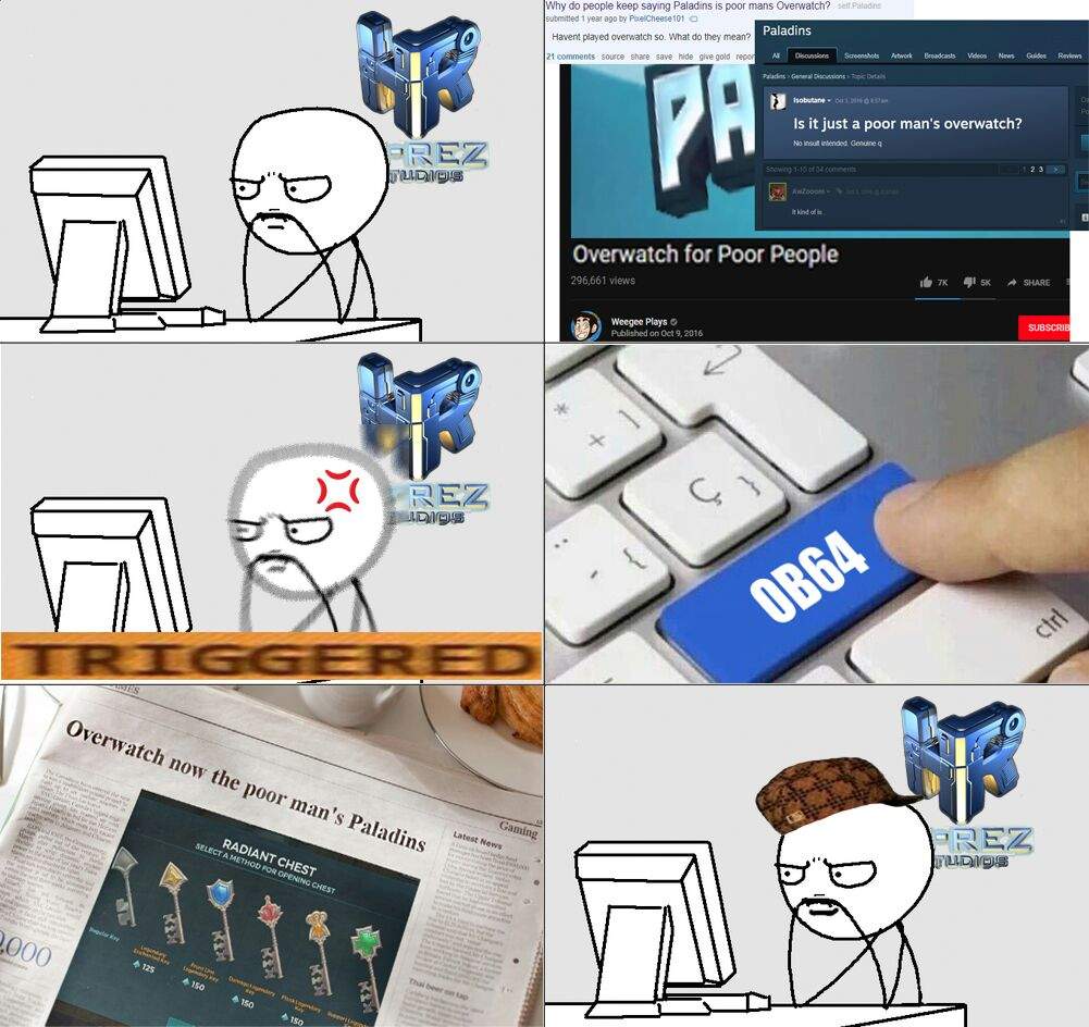 Cuando Eres Pobre Para Tener Overwacho Pero Tienes Paladins