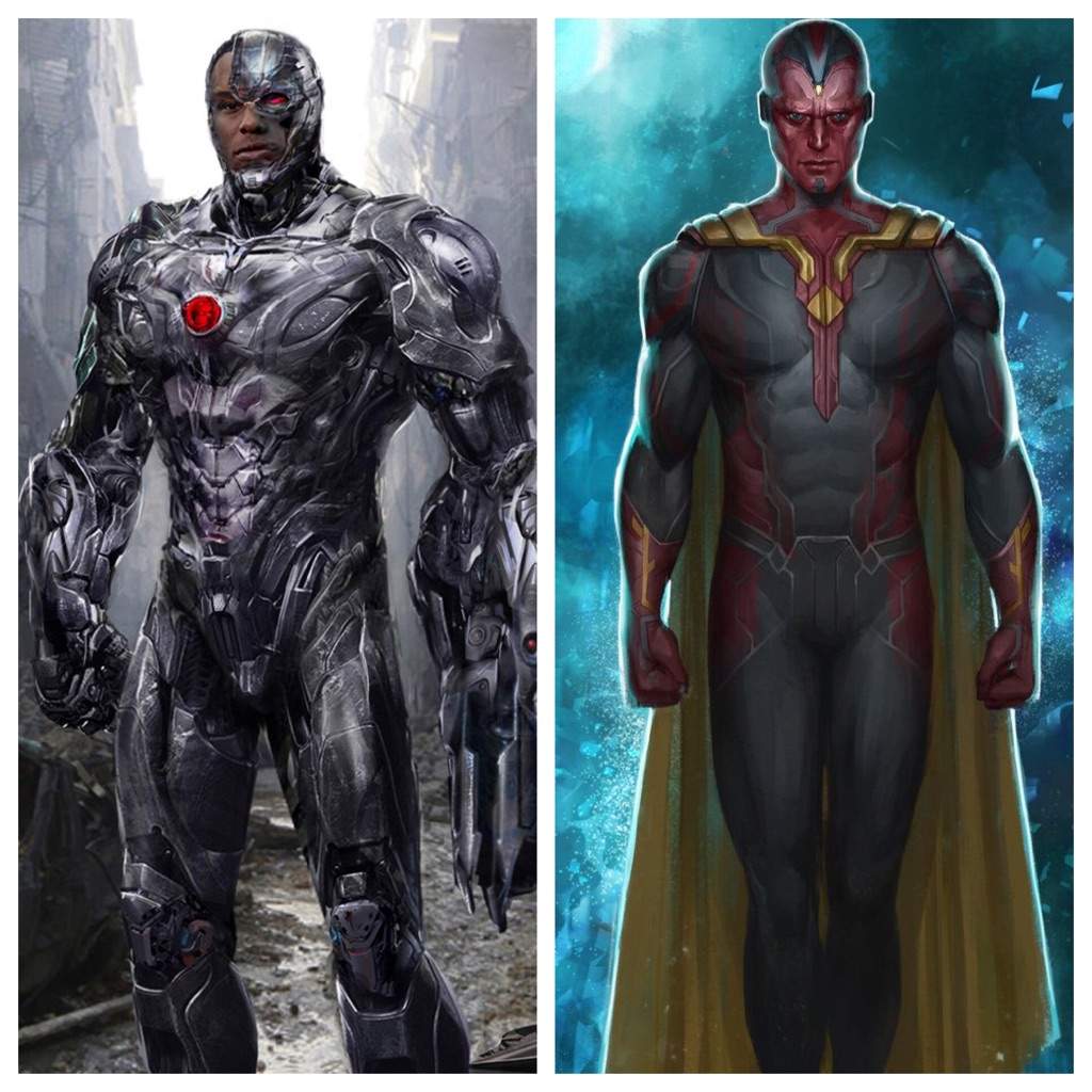 Cyborg Victor Stone Vs Vision Mcu Comics Amino