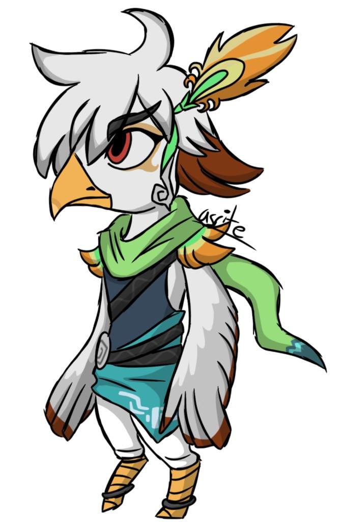 My rito oc except theyre a botw rito | Zelda Amino