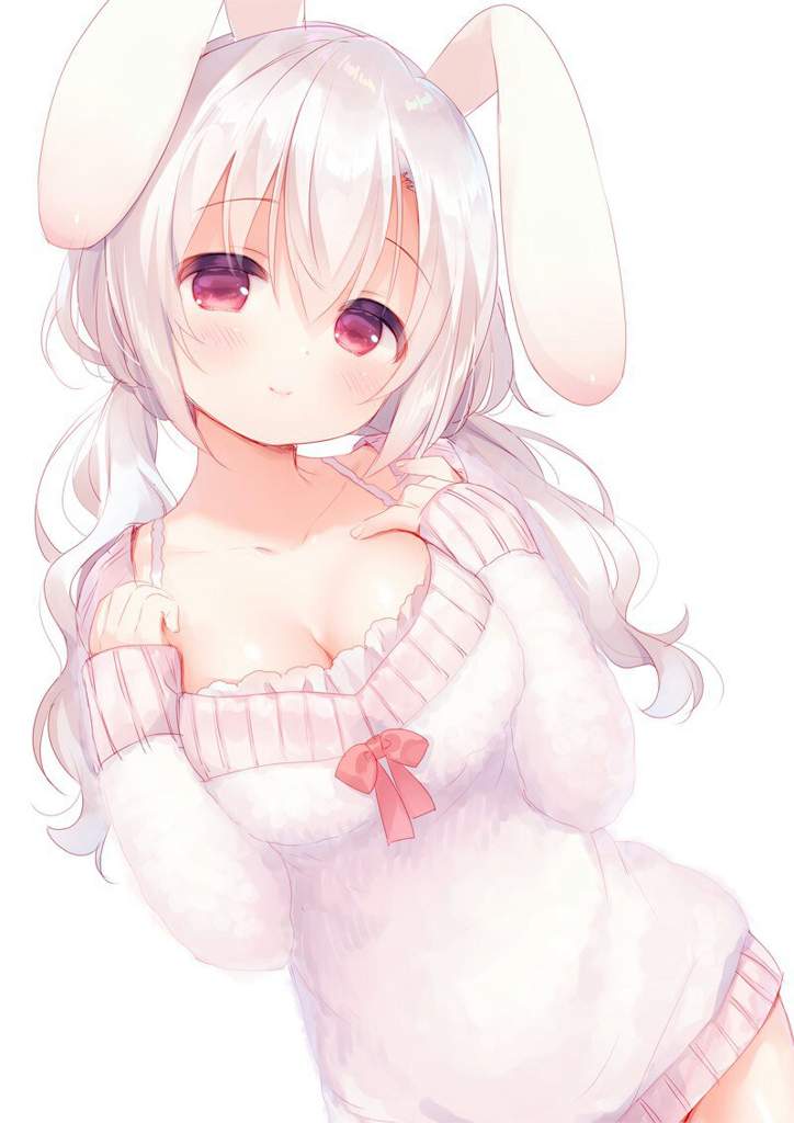 Anime girl with bunny ears