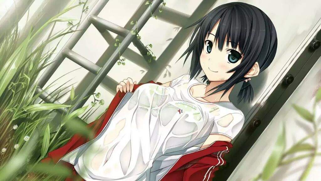 Dark haired POV anime wet