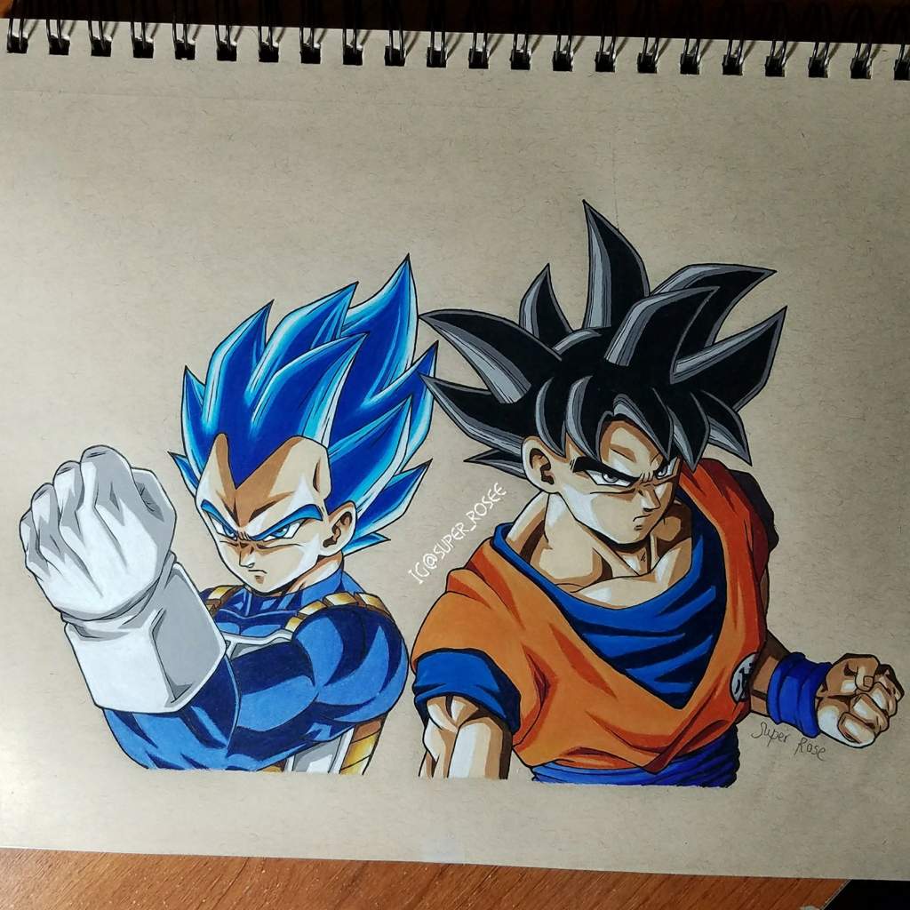 Vegeta & Goku!! (Drawing) | DragonBallZ Amino