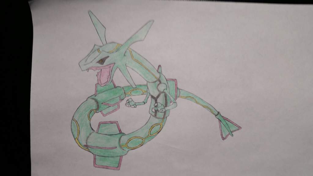 Rayquaza Drawing! | Pokémon Ultra Sun And Moon! Amino