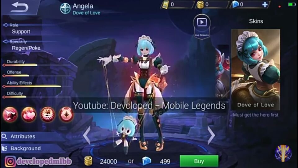 Angela Mobile Legend Skin