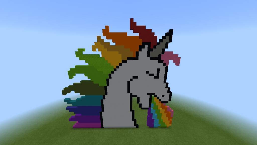 🦄 Magical Rainbow Unicorn 🦄 Pixel Art.