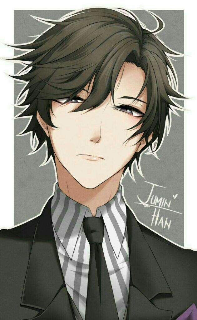 Brown haired anime male