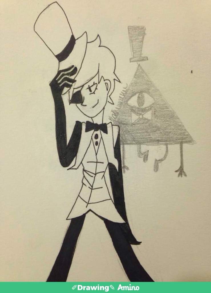 Human Bill Cipher Redraw Gravity Falls Amino