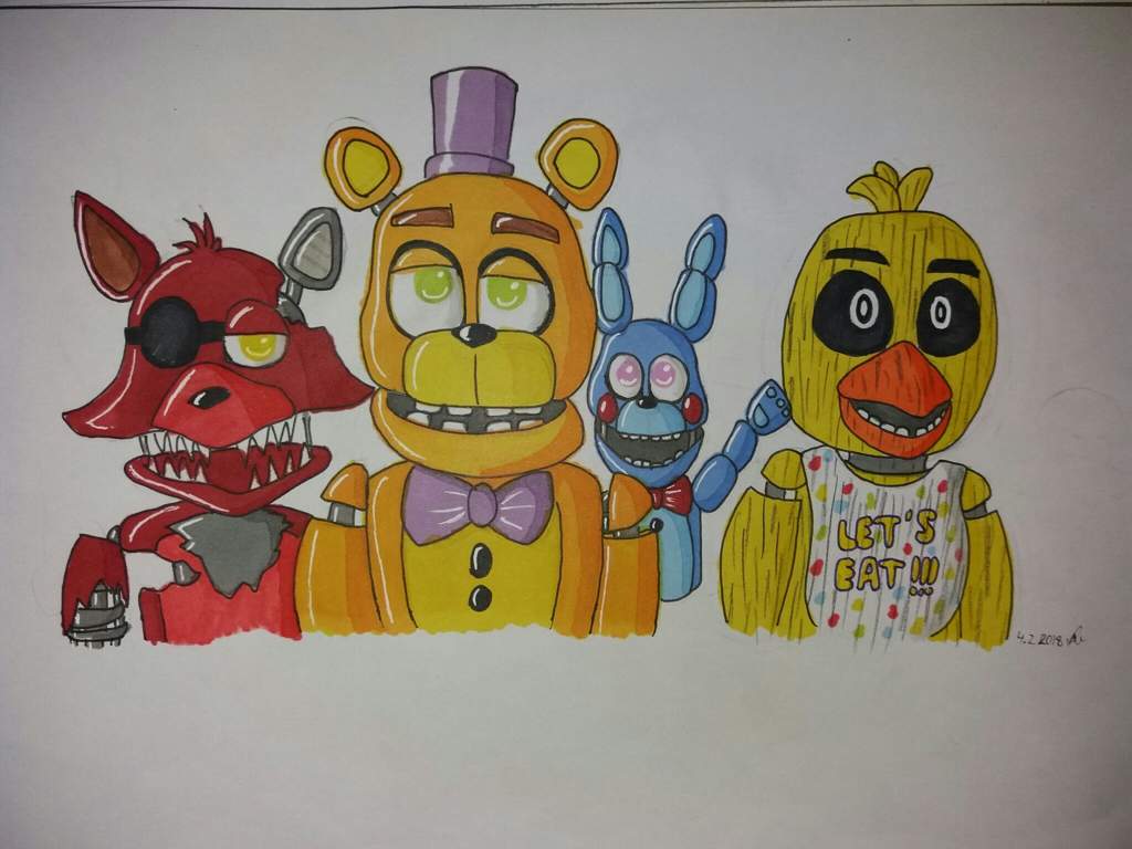 20 day FNaF drawing challenge |Days 6-15| | Five Nights At Freddy's Amino