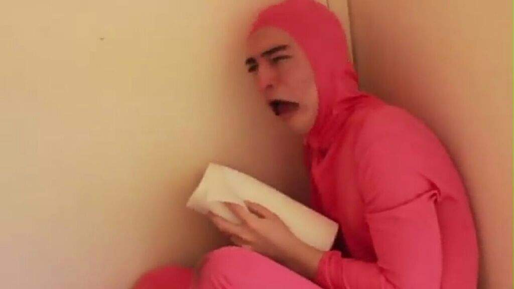 Pink guy перевод. Пинк Гай. Пинк Гай плачет. Filthy Frank Valentine.