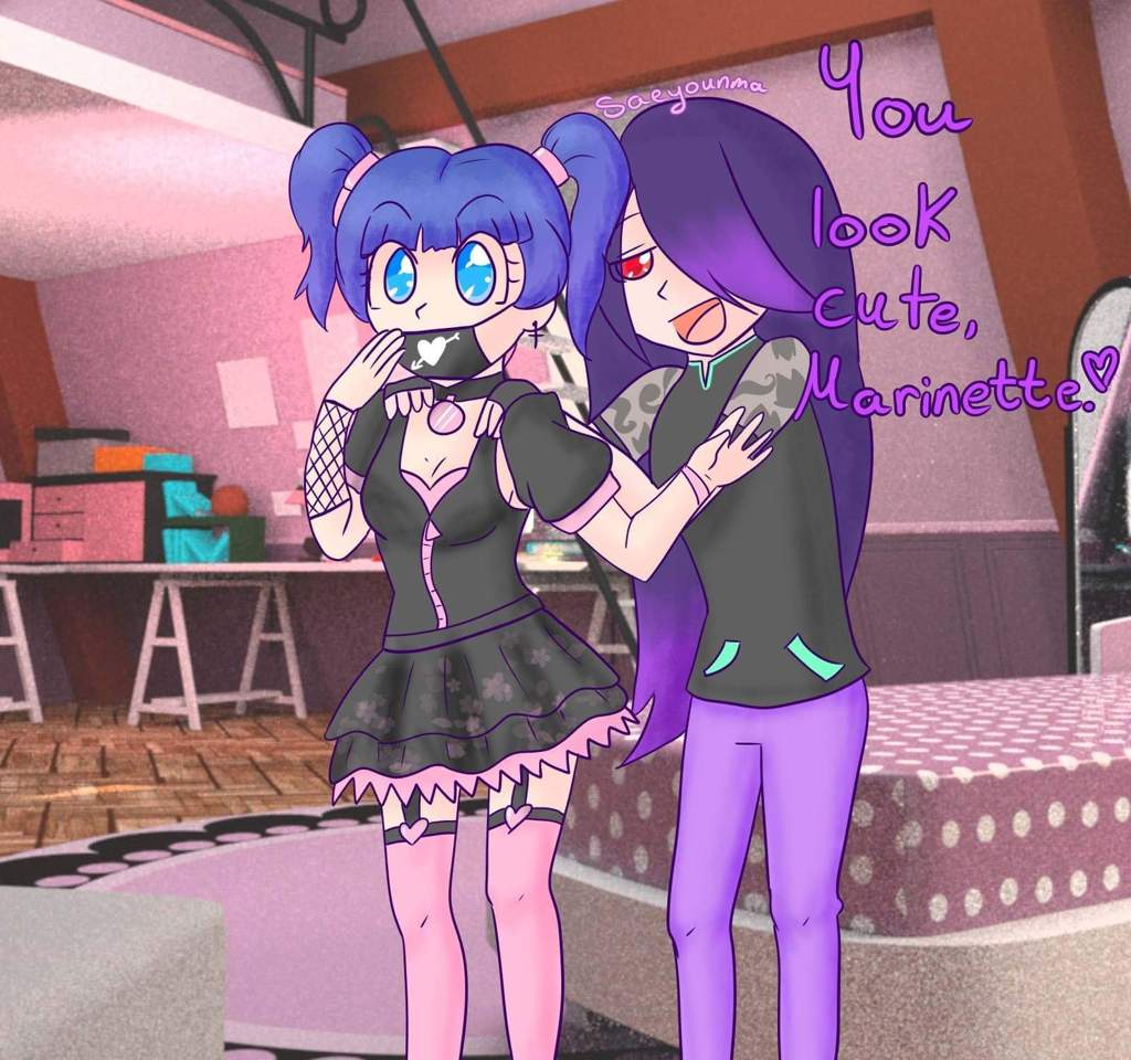 Pastel Goth Marinette | Miraculous Amino