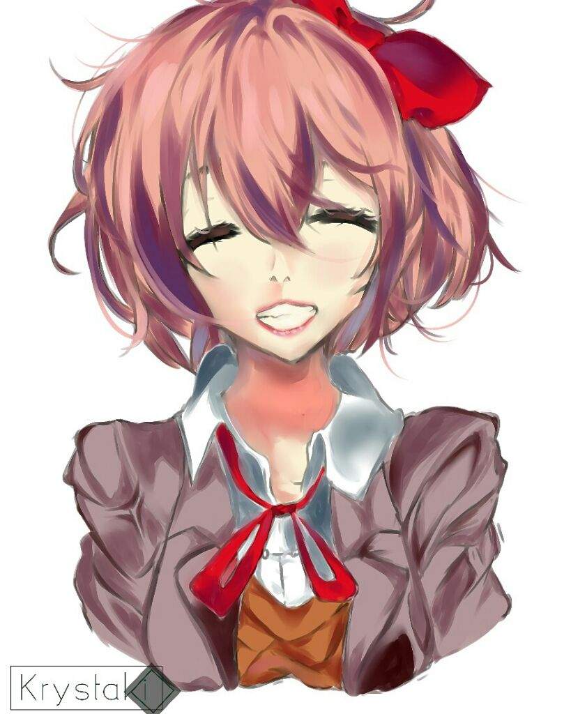 Sayori // happy thoughts // November painting | Doki Doki Literature ...