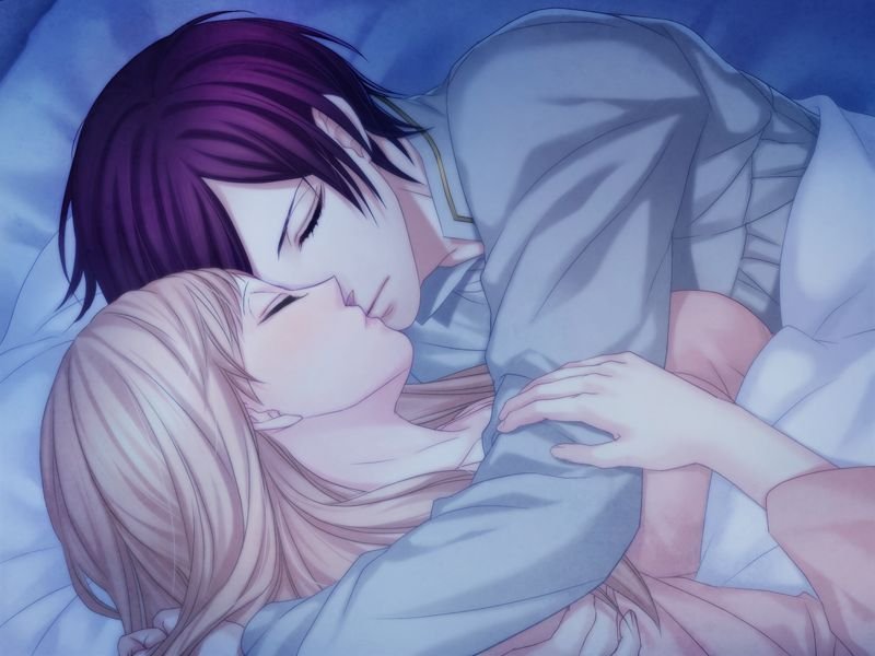 Anime love in bed
