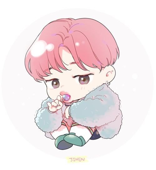 Jimin: cartoon character 🌹💐🌸 so cute | Park Jimin Amino