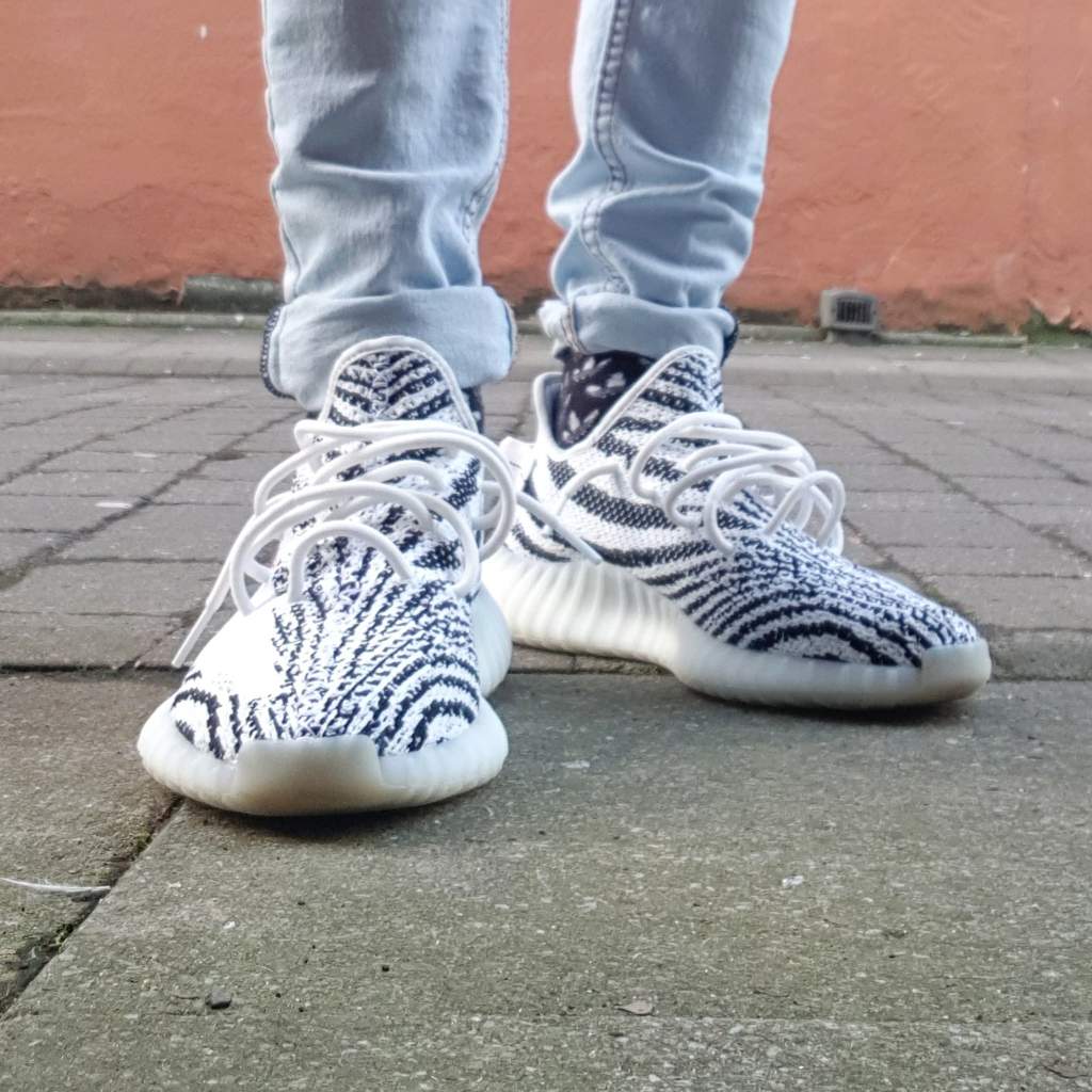 yeezy zebra grise