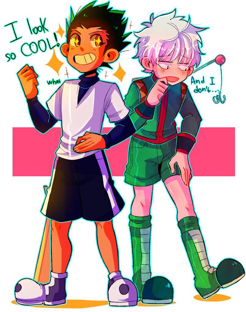 Gon and Killua outfit swap. | Anime Amino