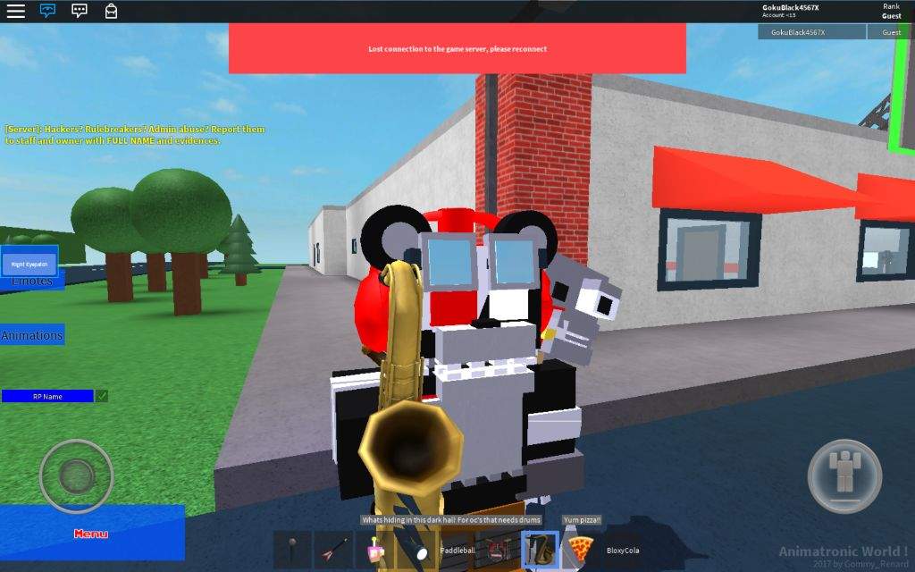 Mi Personaje Creado En Roblox De Fnaf Parte 3 - silver rank roblox