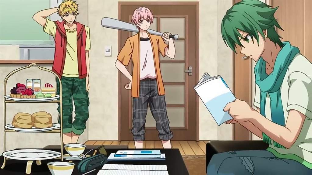 Girl beats boy anime