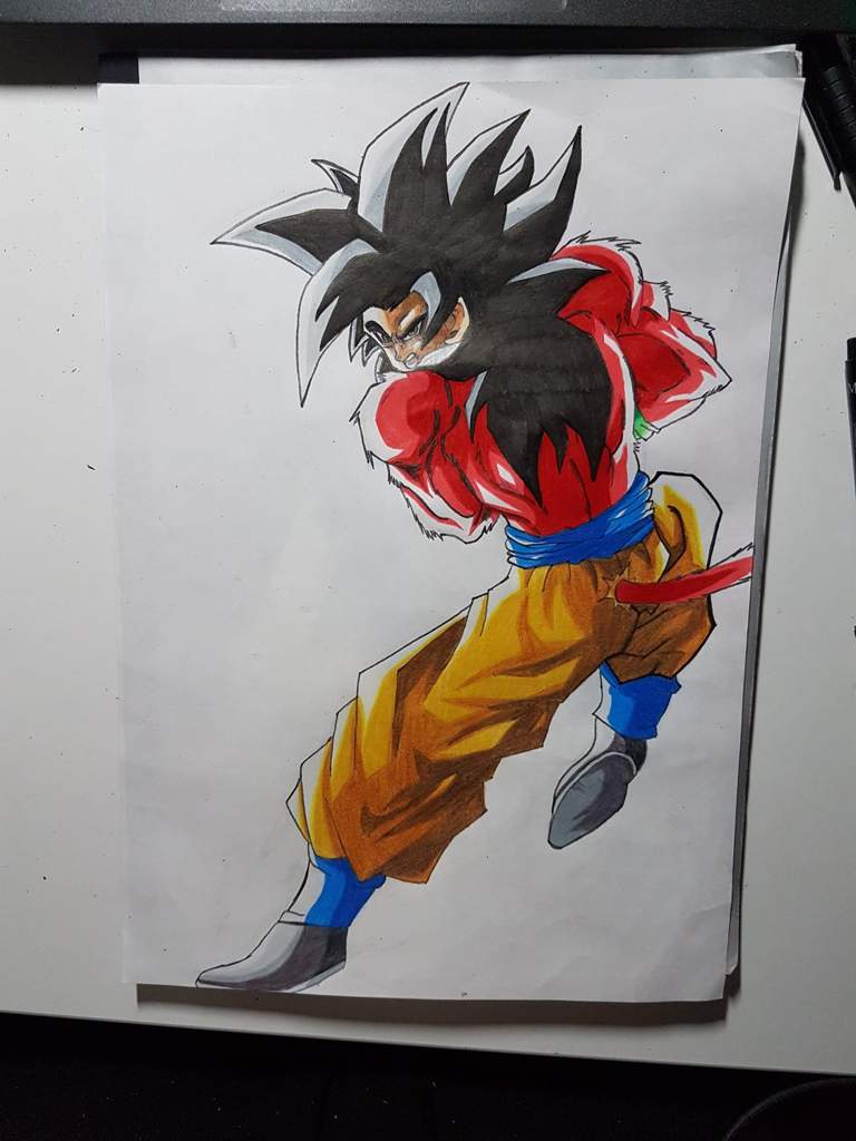 🔱§§🔱 Goku Collab ~ Super Saiyan 4 Goku drawing | DragonBallZ Amino