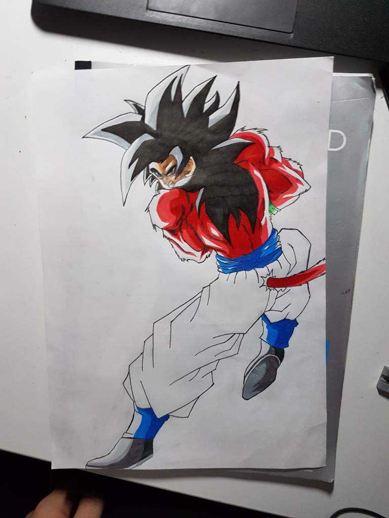 🔱§§🔱 Goku Collab ~ Super Saiyan 4 Goku drawing | DragonBallZ Amino