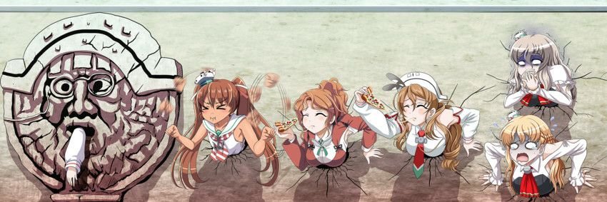 Italians Stuck In A Wall Kantai Collection è‰¦ã