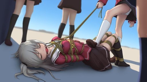 Anime lesbian tied up