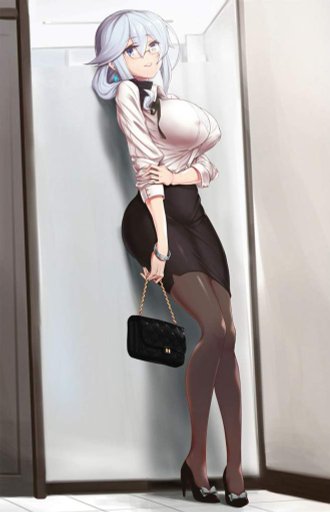 Anime long hair secretary doctor
