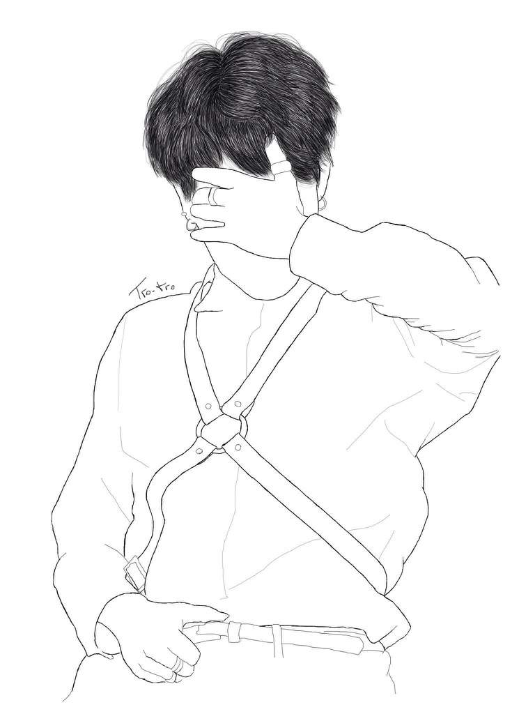 Jimin harness fanart | ARMY's Amino