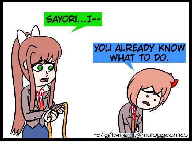 DDLComic 4: Just Sayori hanging out with Monika | Doki Doki Literature ...