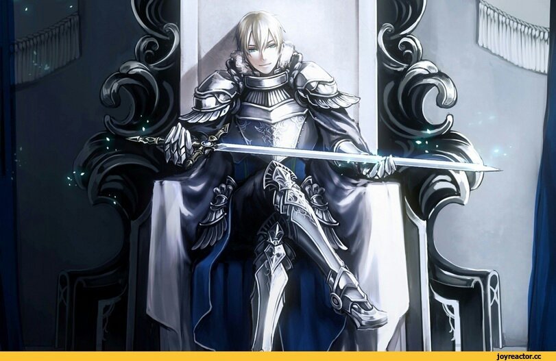 Anime male knight armor