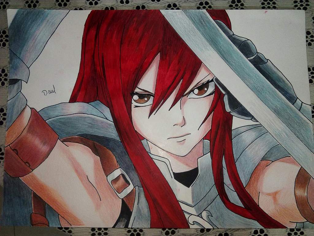 Dibujo De Erza Scarlett 