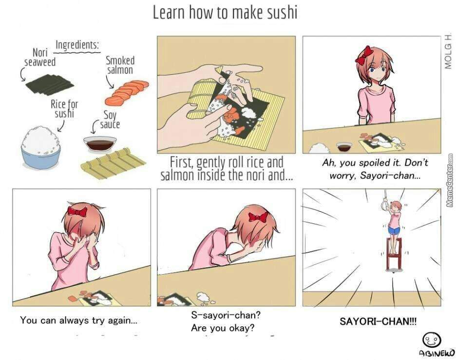 Sayori Meme Compilation Doki Doki Literature Club Amino