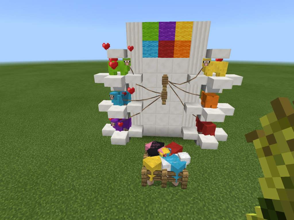 R A I N B O W P O W E R Give Them All Your Rainbow Sources Sheep Minecraft Amino