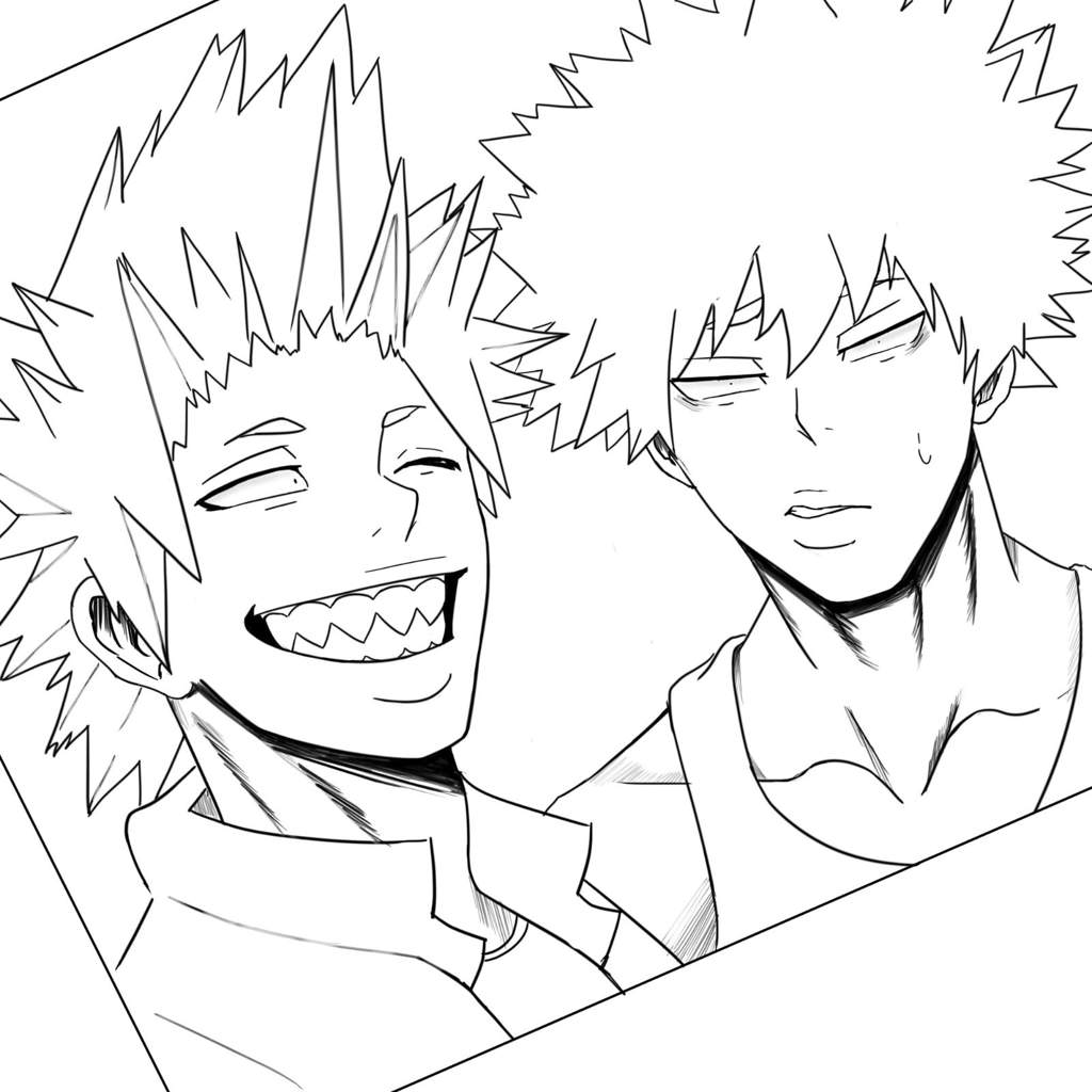 Anime Coloring Pages Mha Kirishima Katsuki Bakugo Coloring Pages ...