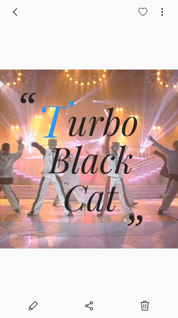 The black cat nero turbo какого года