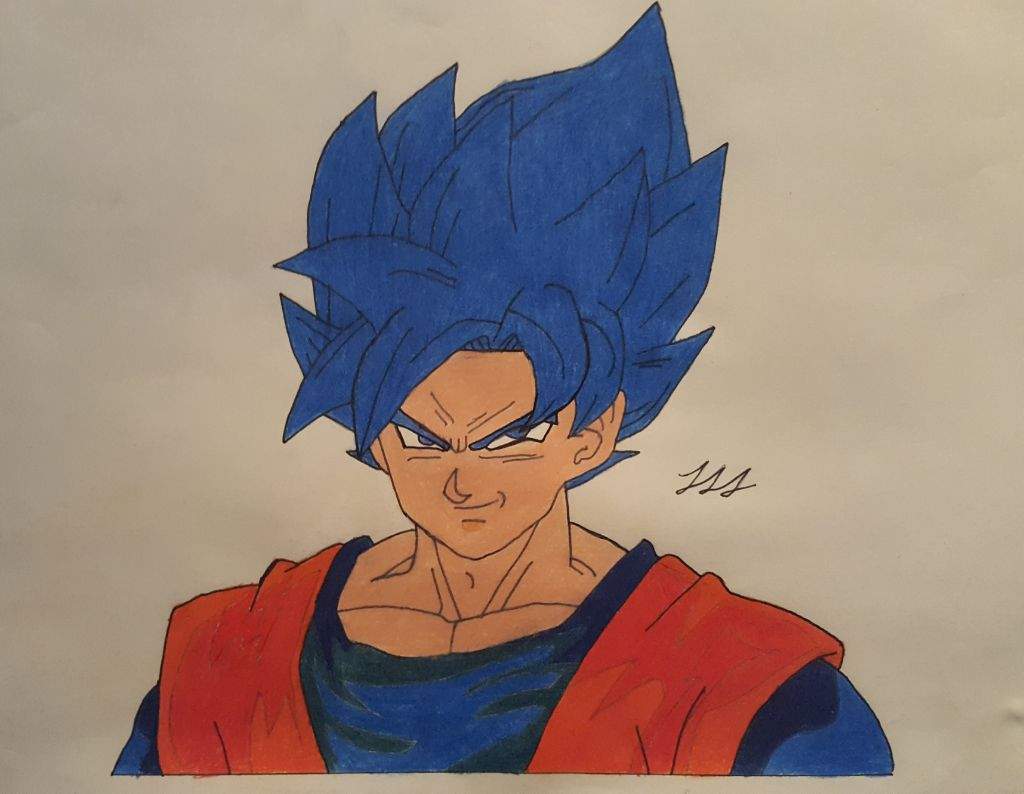 Dibujo de Goku SSJ Blue | DRAGON BALL ESPAÑOL Amino