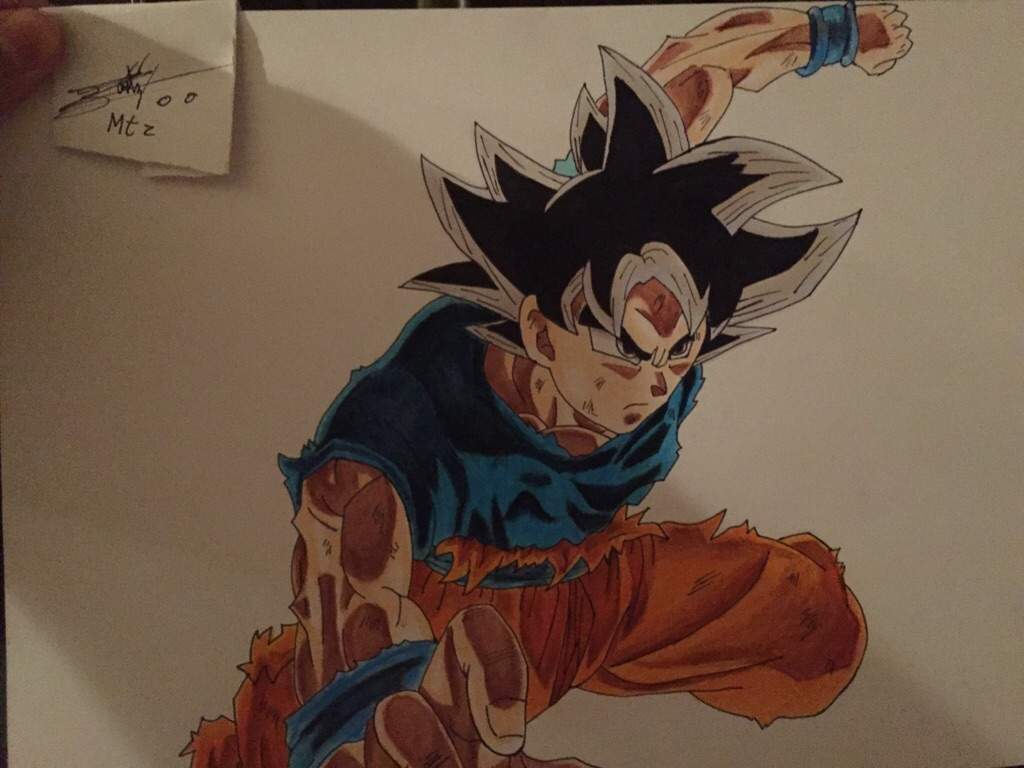 Dibujo terminado!! (Goku Ultra Instinto de DibujaZos) | •Arte Amino• Amino