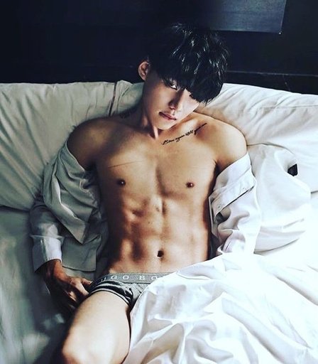 Hot korean boy playing with dildo