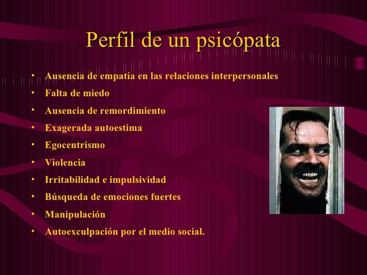 Personalidad psicópatica Wiki Mundo Misterioso e Insólito Amino