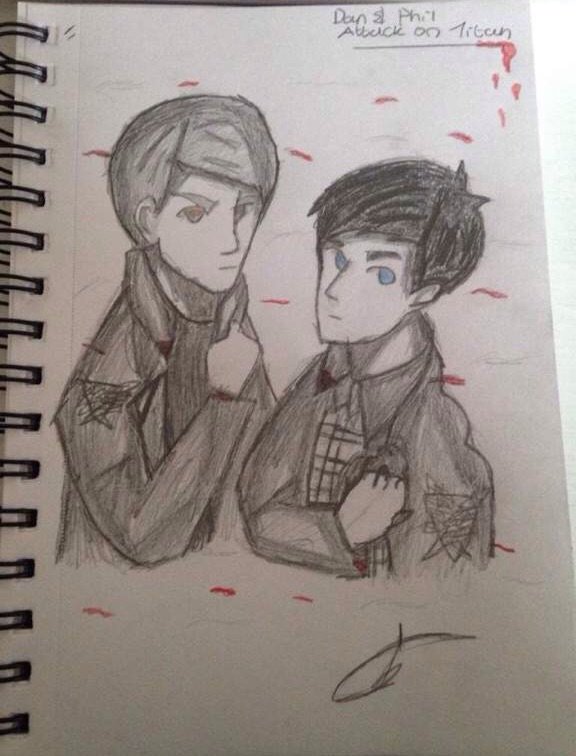 A Few Dan And Phil Drawings Anime Art Amino