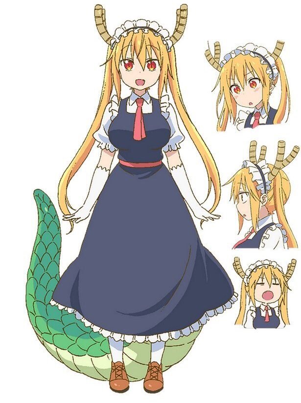 Dragon maid anime characters