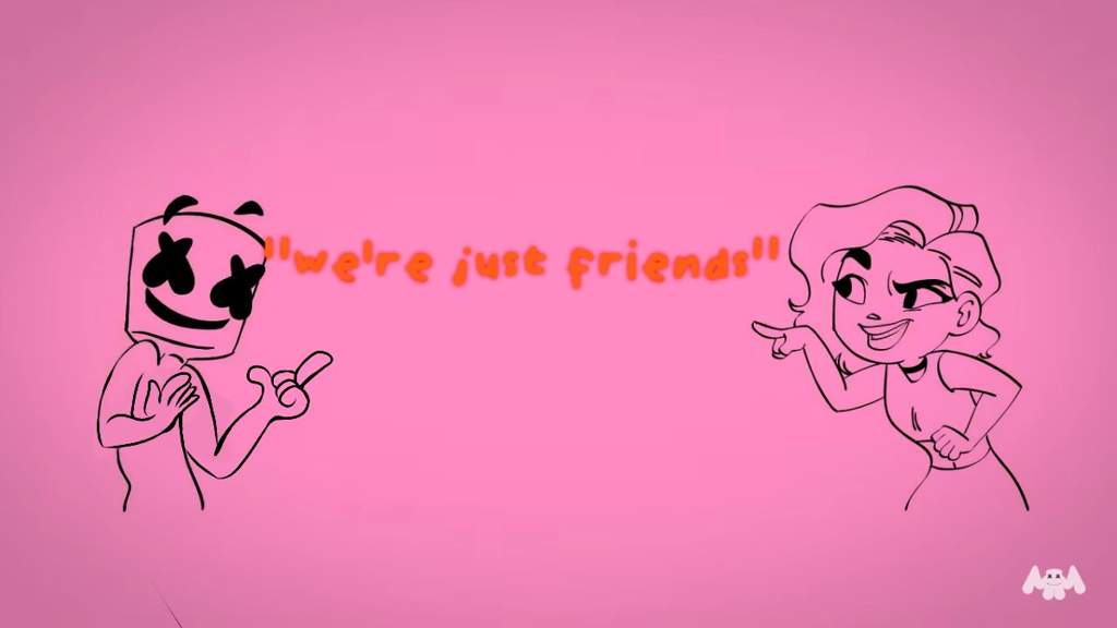 We Re Just Friends Marshmello Amino