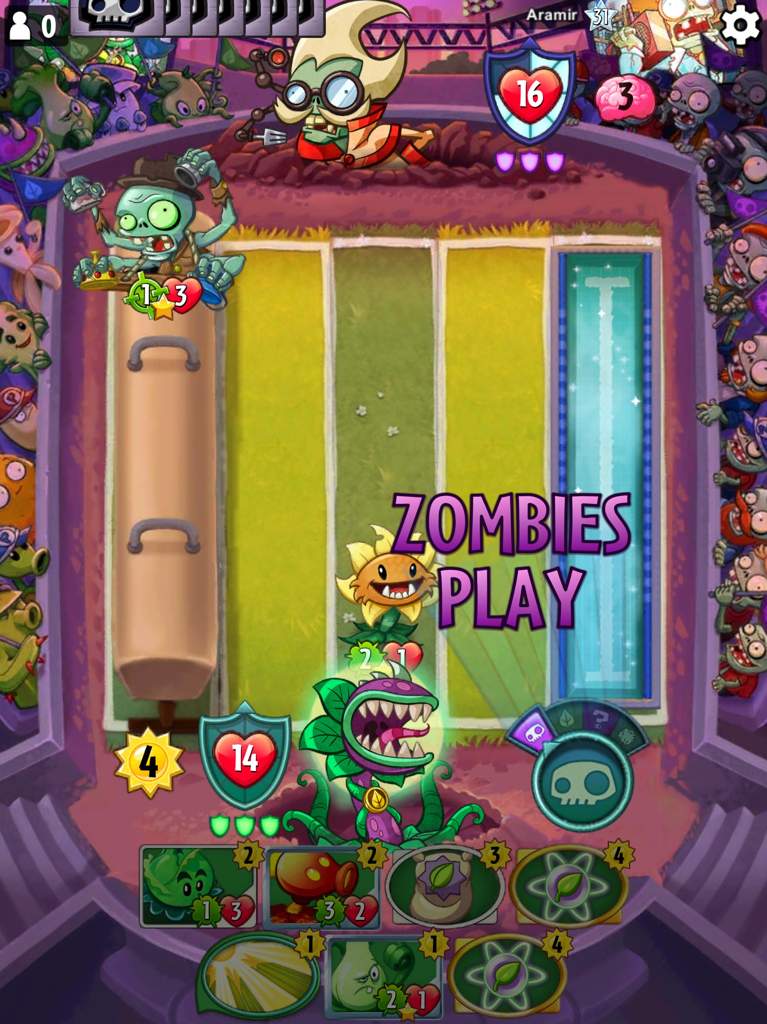 #ThrowbackDeckChallenge Magnifying Grass OTK | Plants vs Zombies Heroes ...