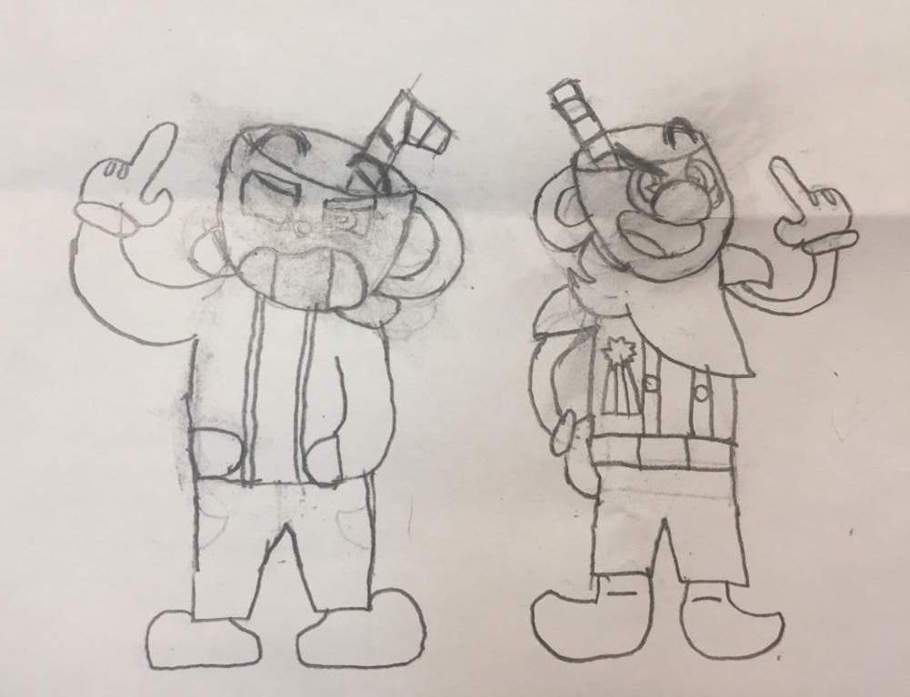 Cuphead and Mugman as sans and papyrus | Cuphead Official™ Amino