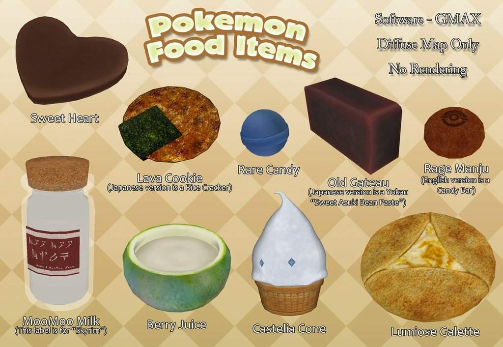 Information Of Edible Specialties Of Pokemon Pokemon Amino