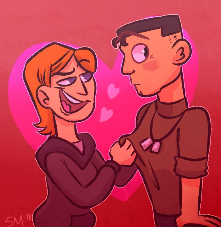 Late V Day Art Trade Of Jo X Brick Total Drama Official Amino