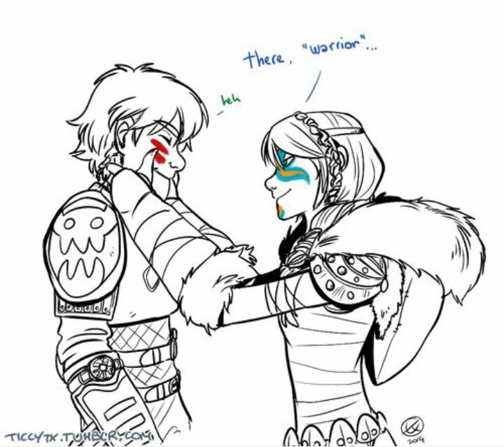 💘Hiccup and Astrid💑 - Fanart🎨 (almost done) | Cartoon Amino