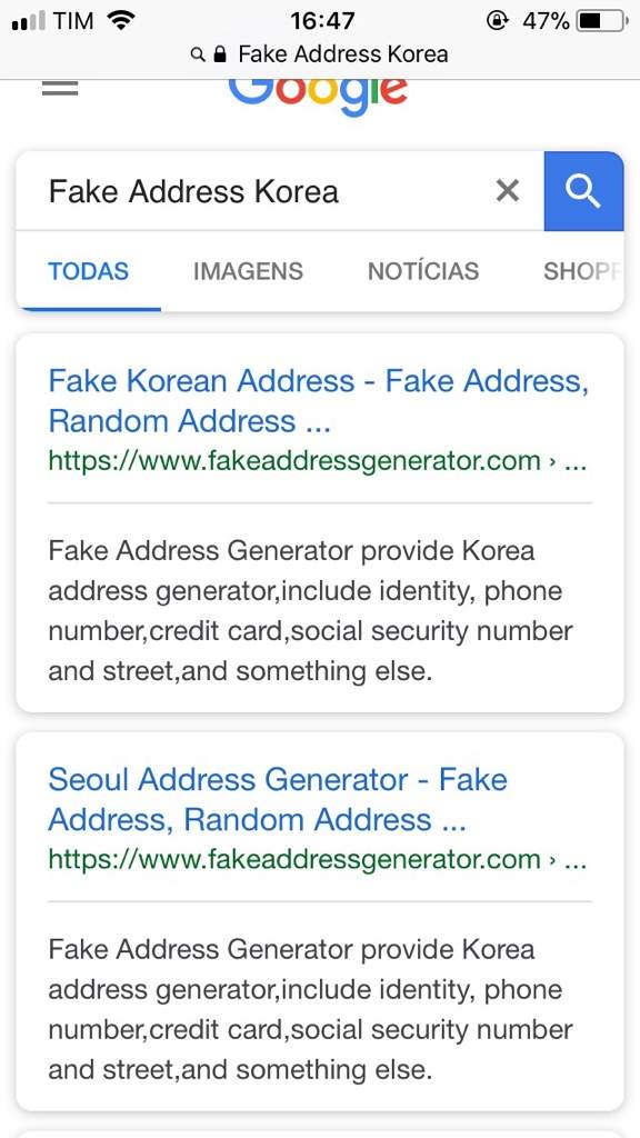 fake address generator valid